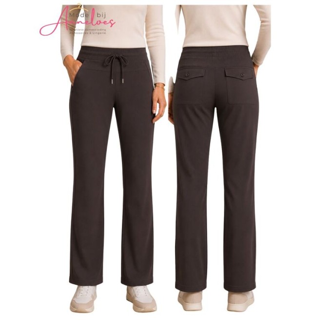 Zoso travel Broek Jantine recht - Espresso Zoso travel Broek Jantine recht - Espresso